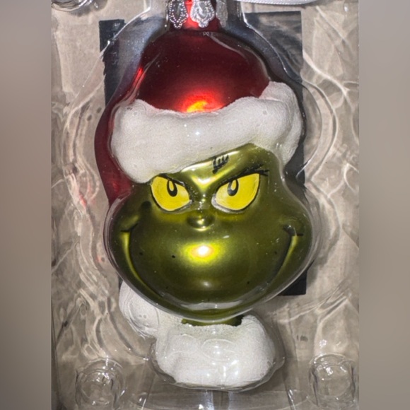 How the Grinch Stole Christmas! Blown Glass Ornament, Dr. Seuss Tree Decoration - Picture 4 of 12